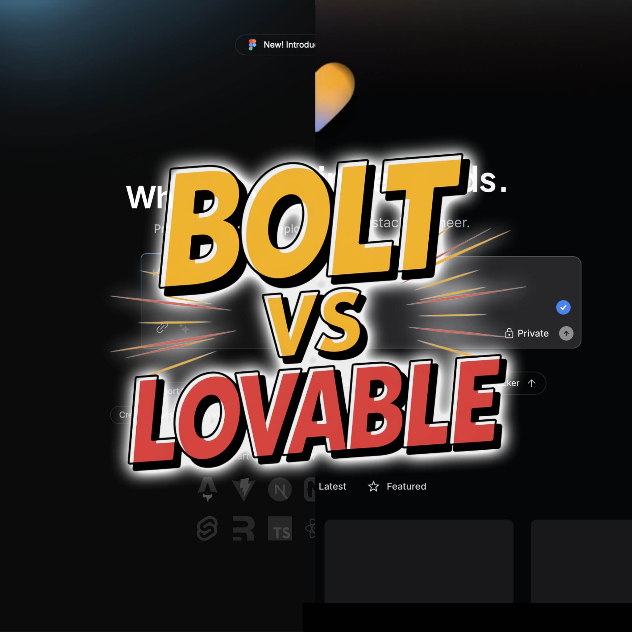 Vibe coding: Bolt.new vs Lovable.dev